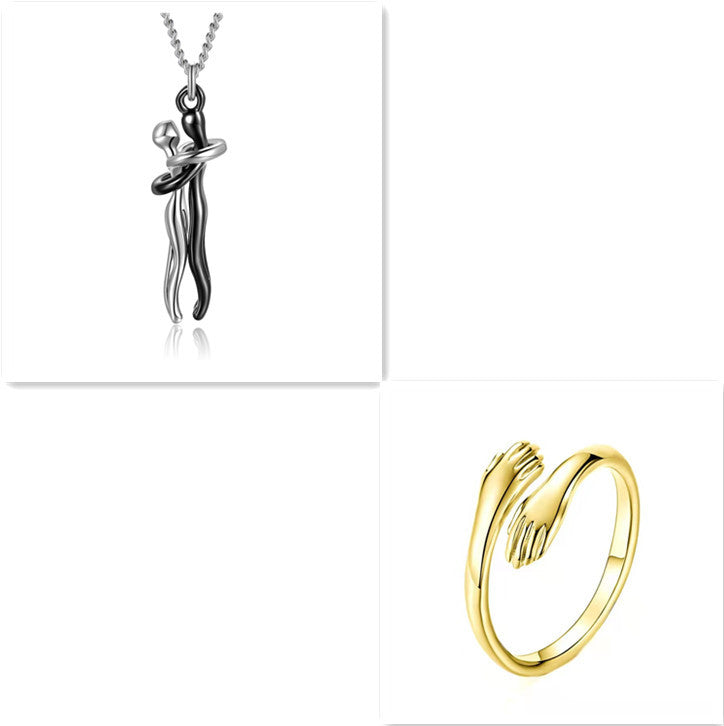 The Love Hug Necklace is the perfect gift for couples – elegant, unisex, and full of meaning.