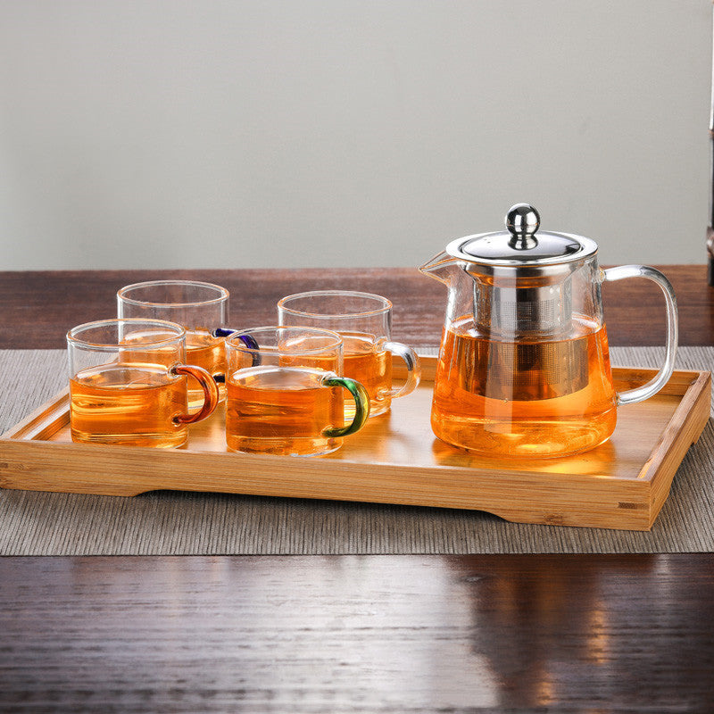 Flower Teapot with Stainless Steel Infuser — Tea Set