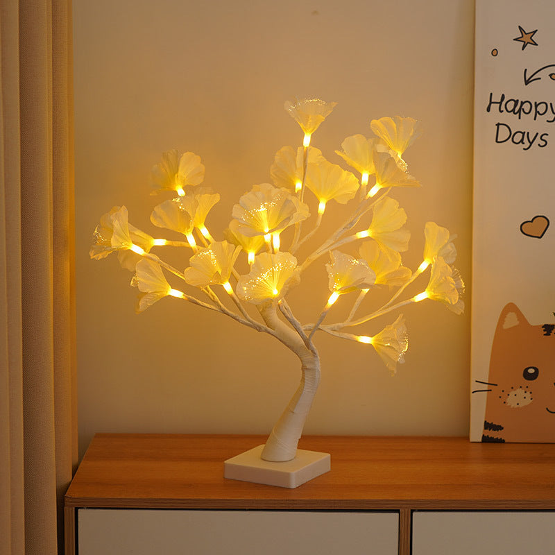 LED Christmas Party Decorative Lights – 45cm Glowing Fibre Optic Tree Lamp | Pixel & Parcel Co.