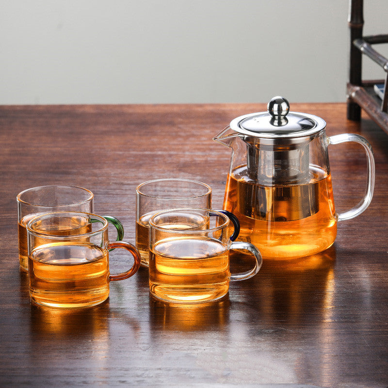 Flower Teapot with Stainless Steel Infuser — Tea Set
