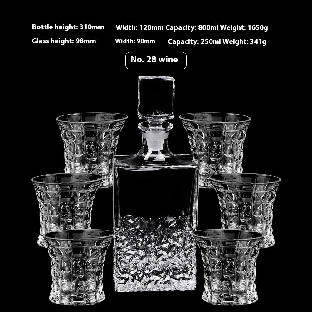 Creative Whiskey Glass Set – Flowering Crystal Liquor Glasses (201–300ml)