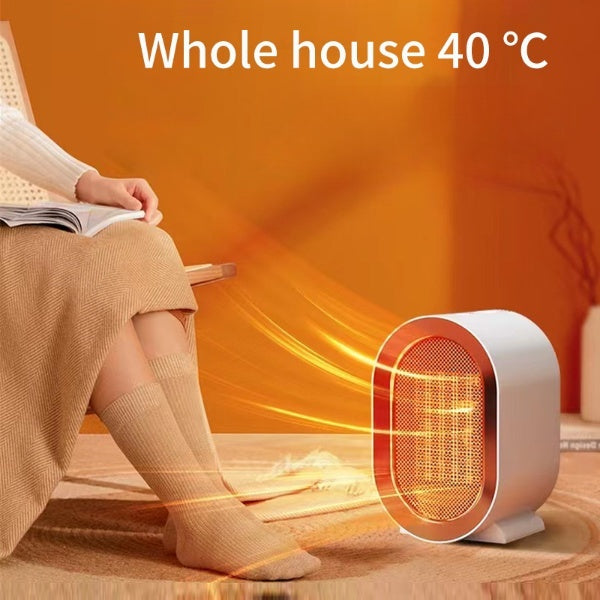 Mini Portable Desktop Electric PTC Ceramic Heater – Home & Office Fan Warmer