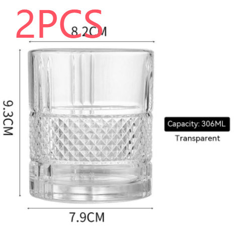 Gold Whiskey Glass – Elegant Household Crystal Wine Glass