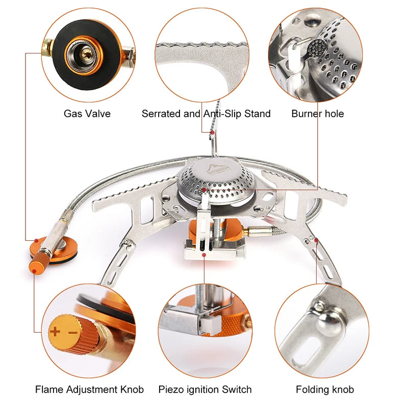 Widesea Camping Gas Stove – Portable Outdoor Burner & Survival Cooker for Hiking, Picnic & Travel | Pixel & Parcel Co.