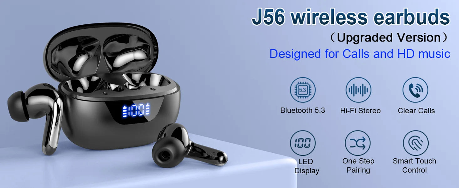 in ear bluetooth earbuds with touch control