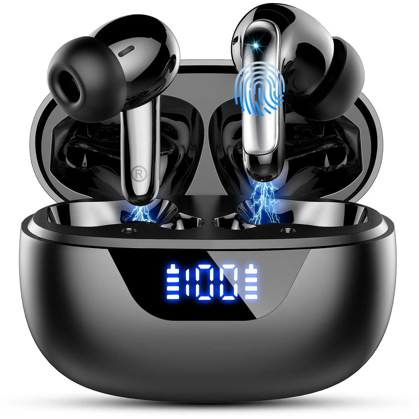 wireless bluetooth 5.3 earphones with charging case