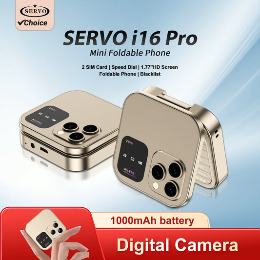 servo i16pro mini flip phone  
