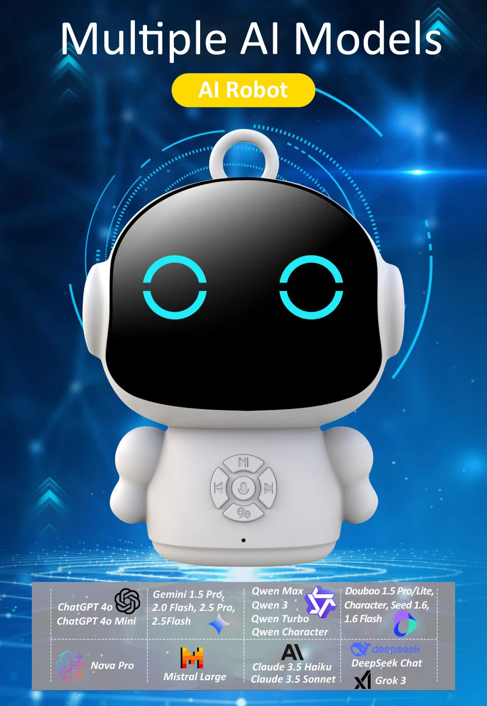 Tuya Smart AI Robot – WiFi Enabled Speech Recognition & Voice Interactive Learning Toy