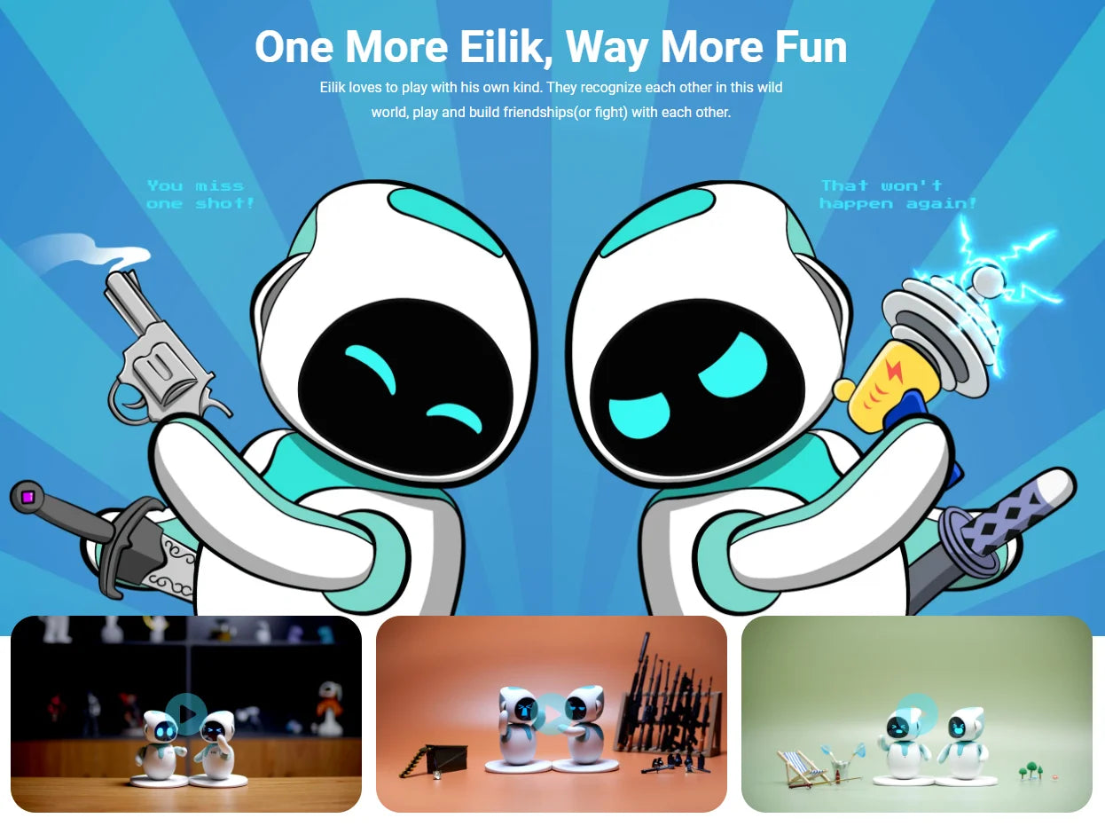 Eilik Smart Robot Pet – Emotional Desktop Companion Robot with Touch Interaction