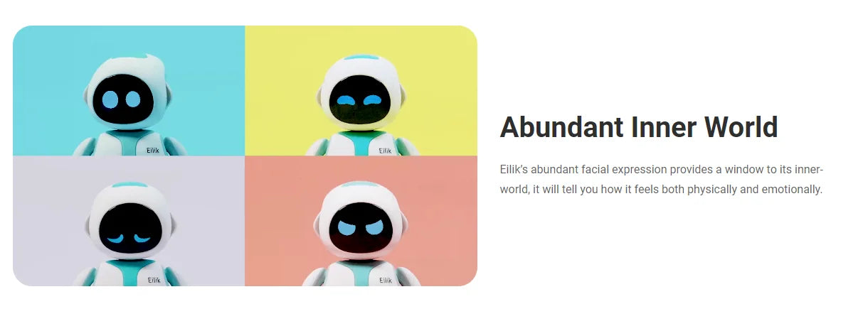 Eilik Smart Robot Pet – Emotional Desktop Companion Robot with Touch Interaction