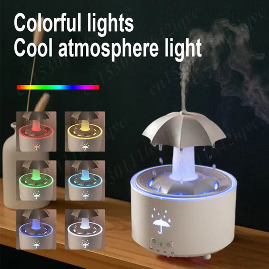rotating umbrella humidifier essential oil diffuser