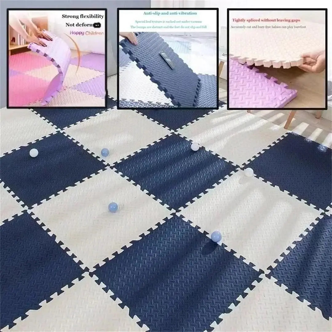 High-Density EVA Foam Play Mat – 30x30cm Waterproof, Non-Slip, Thickened Floor Tiles for Kids, Gym & Home Use