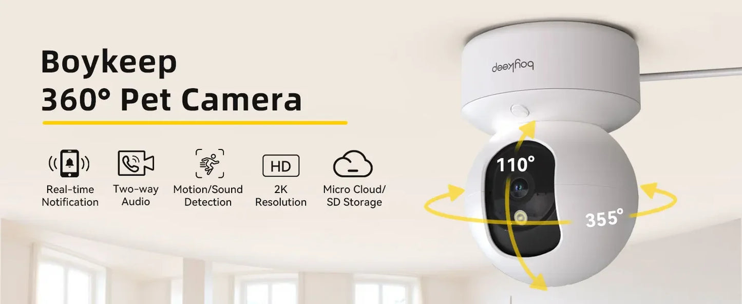 BoyKeep indoor camera wifi 2k