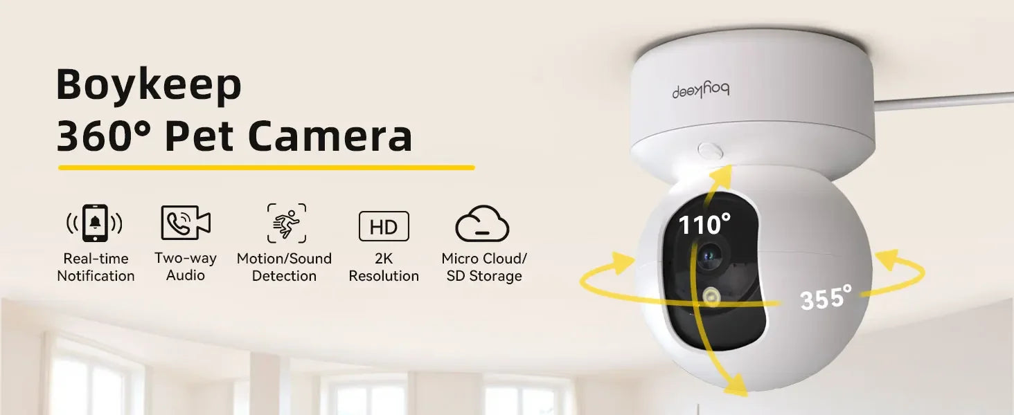 BoyKeep indoor camera wifi 2k