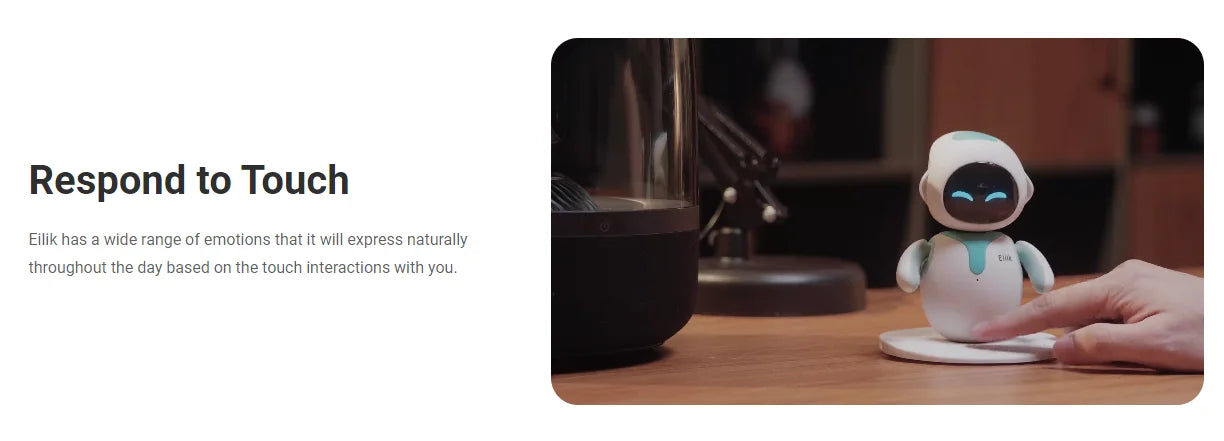 Eilik Smart Robot Pet – Emotional Desktop Companion Robot with Touch Interaction