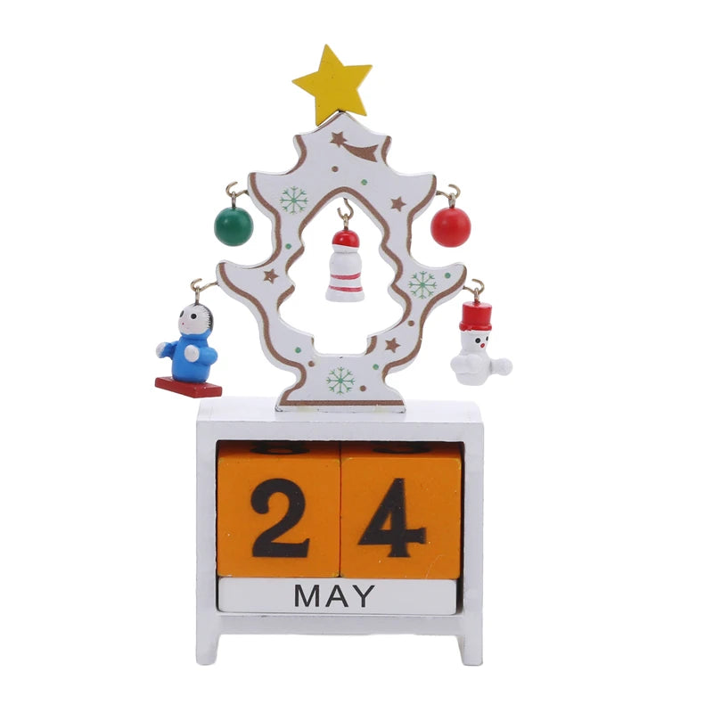 wooden christmas ornament countdown calendar