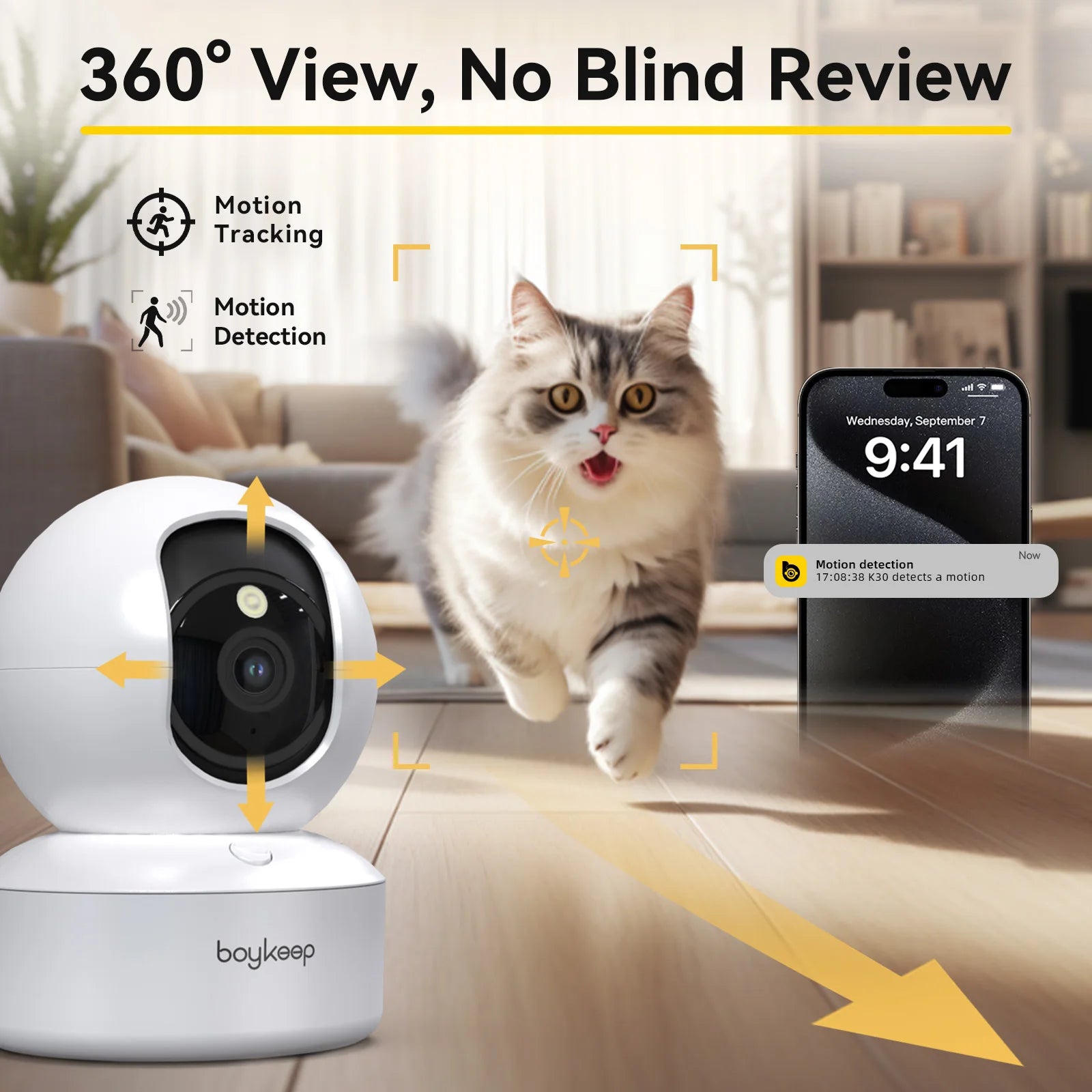 night vision smart camera for home  