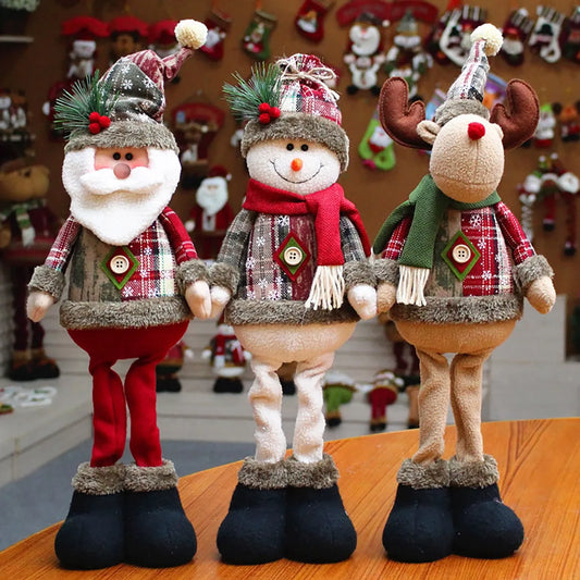 santa plush doll christmas decoration