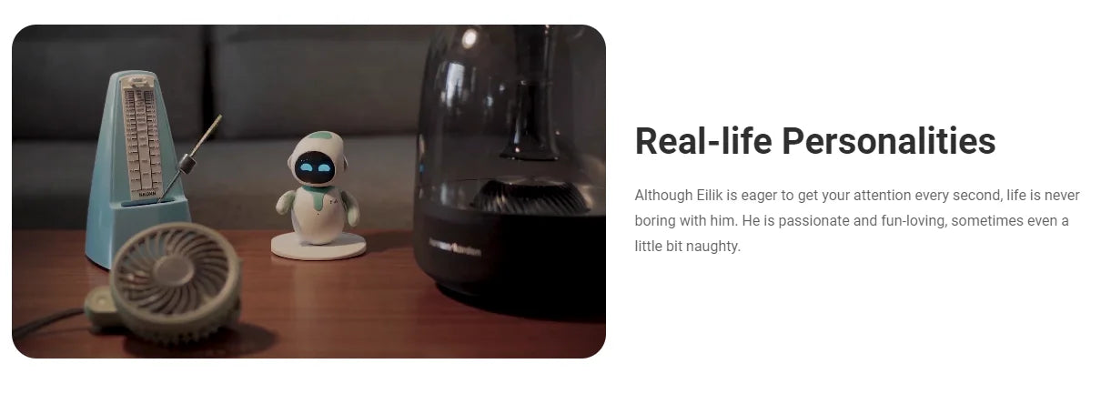 Eilik Smart Robot Pet – Emotional Desktop Companion Robot with Touch Interaction