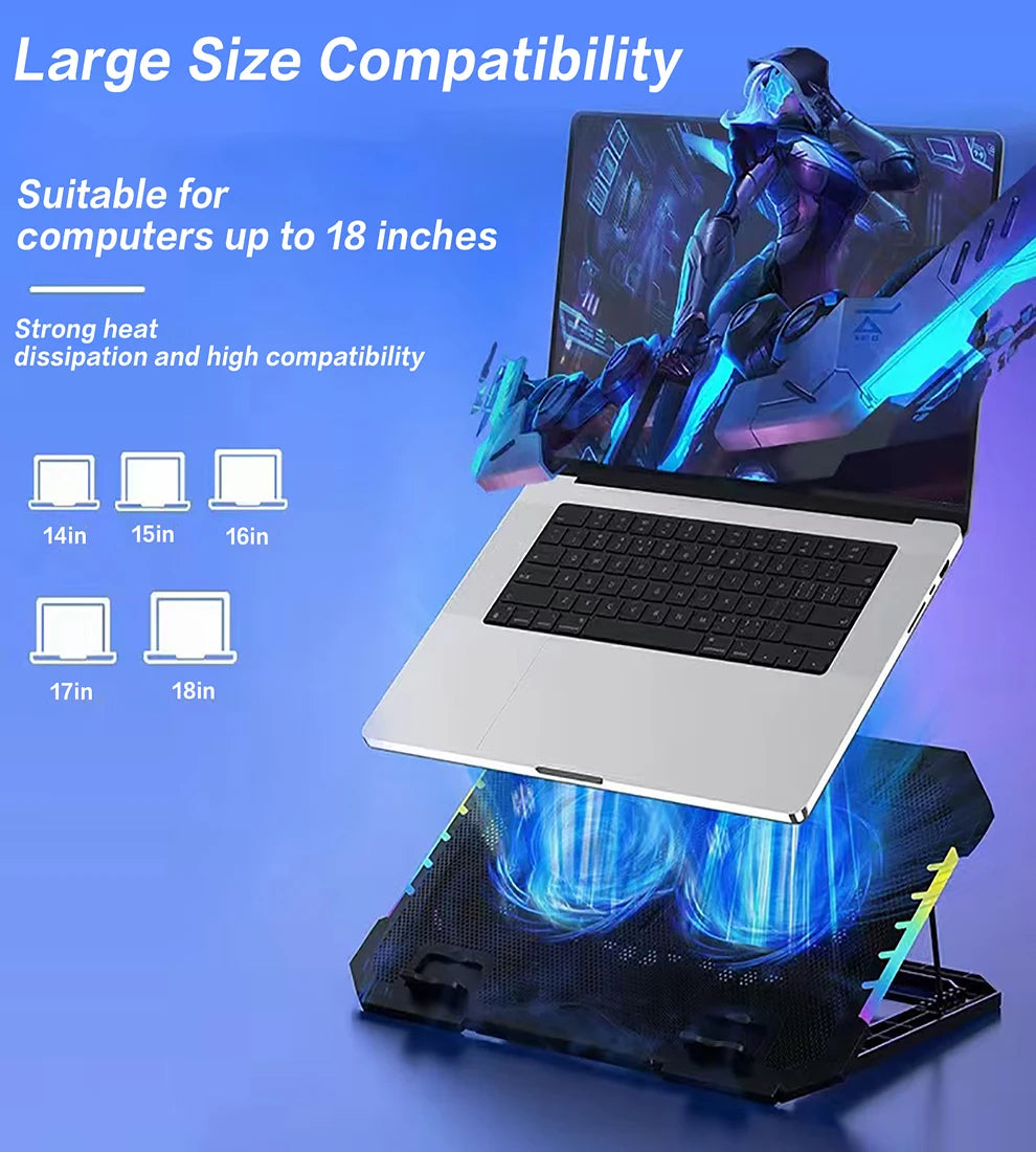 15-17 inch laptop cooling stand led