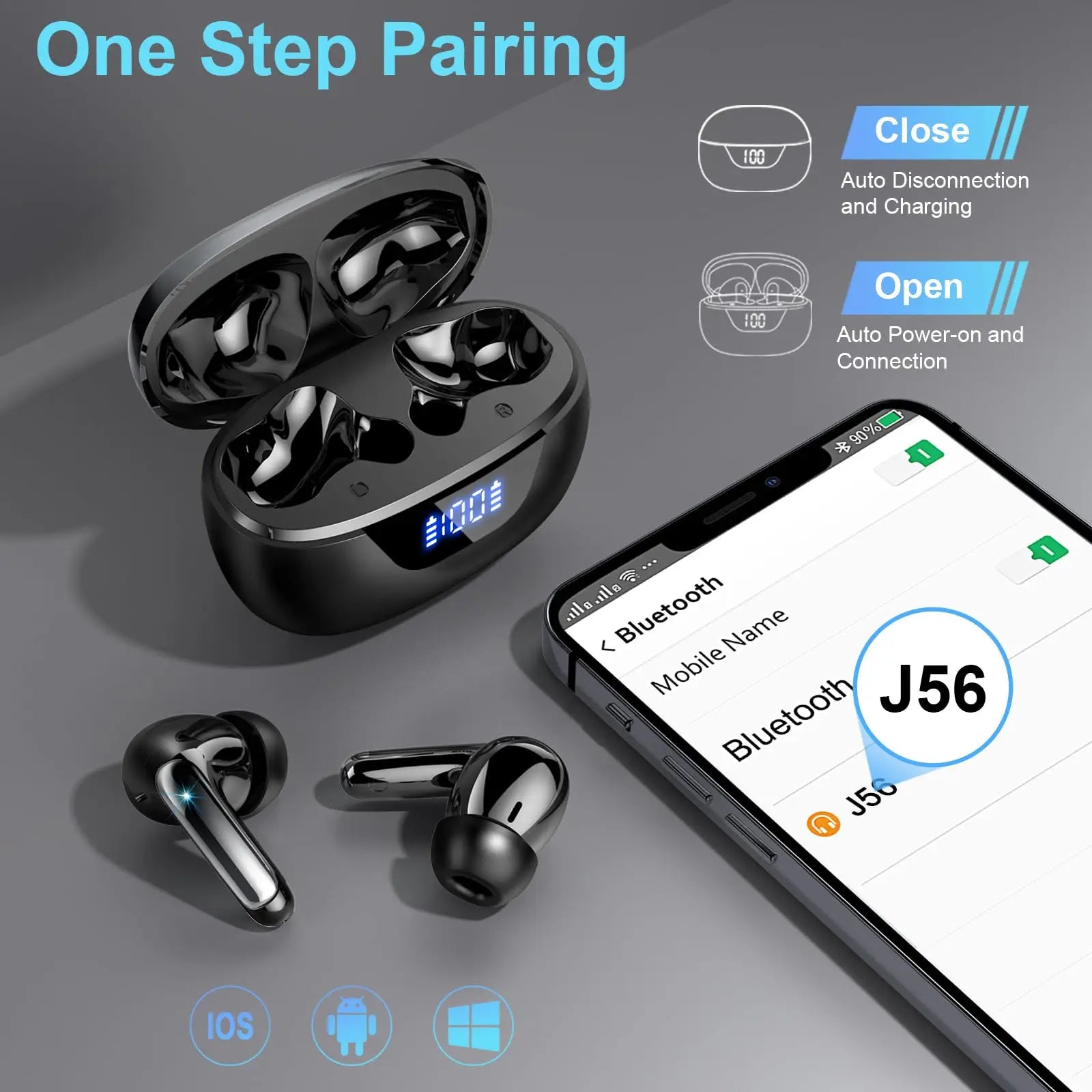 noise cancelling in ear headphones with enc mics