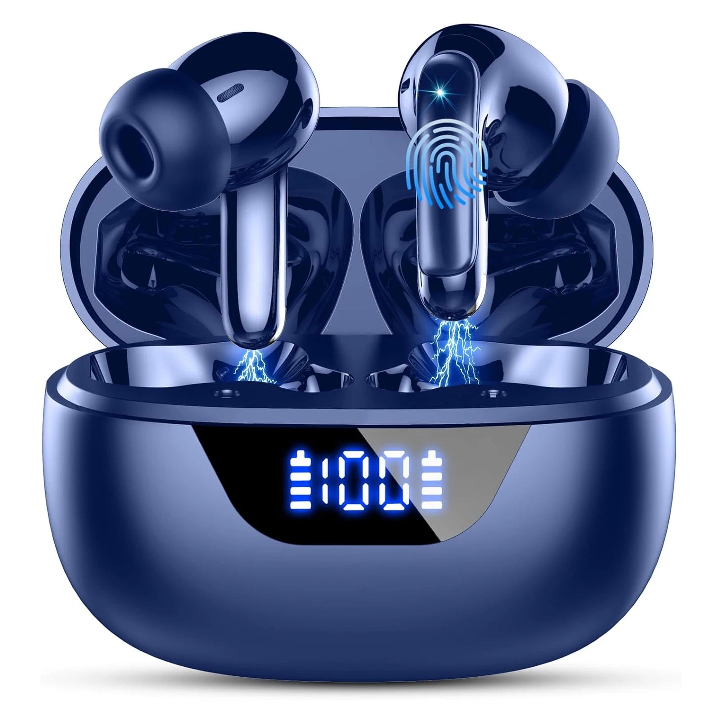 Wireless Bluetooth 5.3 Earphones – Noise Cancelling In-Ear Headphones with 4 ENC Mics & 48 h Battery Life