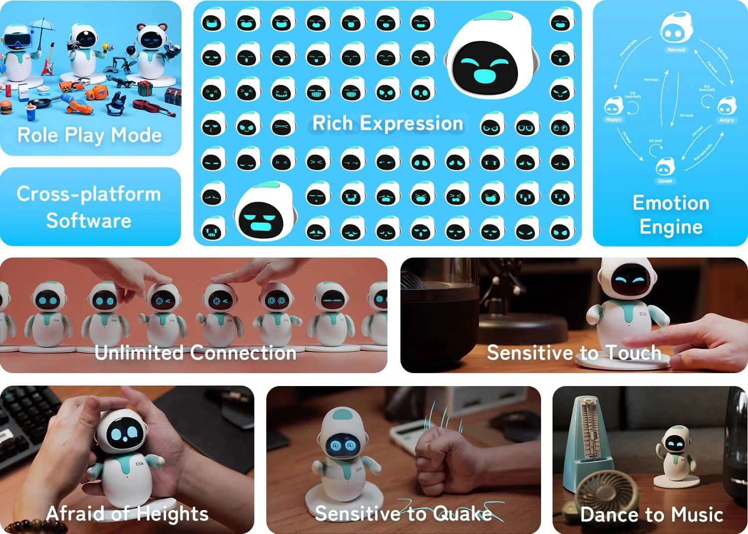 Duo Pack Smart Robot AI Pets – 2-Piece Desktop Companion Robots