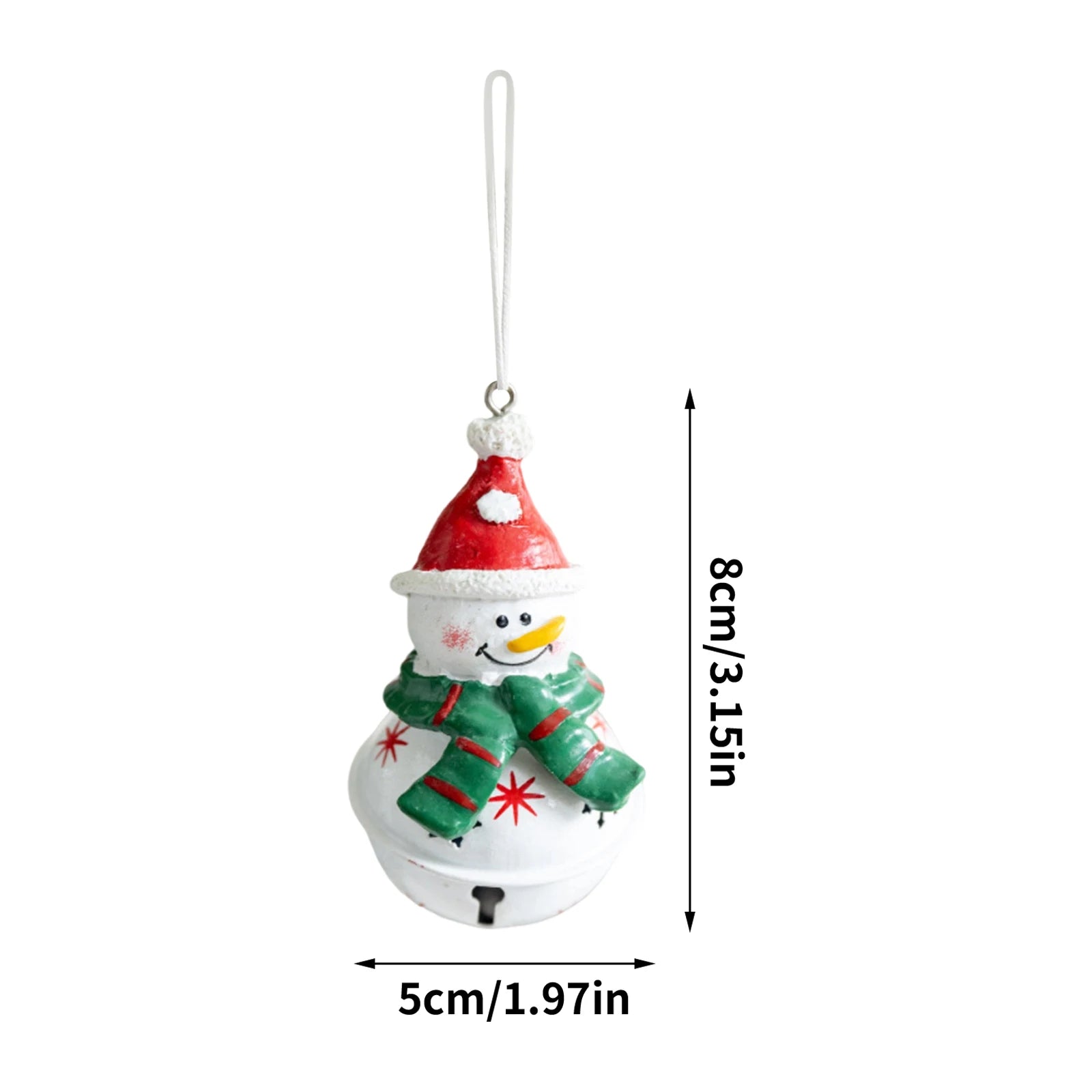 Resin Christmas Tree Hanging Ornaments – Snowman & Santa Resin Pendants