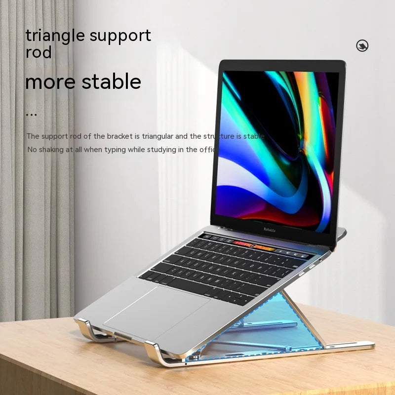 Foldable Laptop Stand with Cooling Fan & USB Hub – Adjustable Aluminum ≤17″