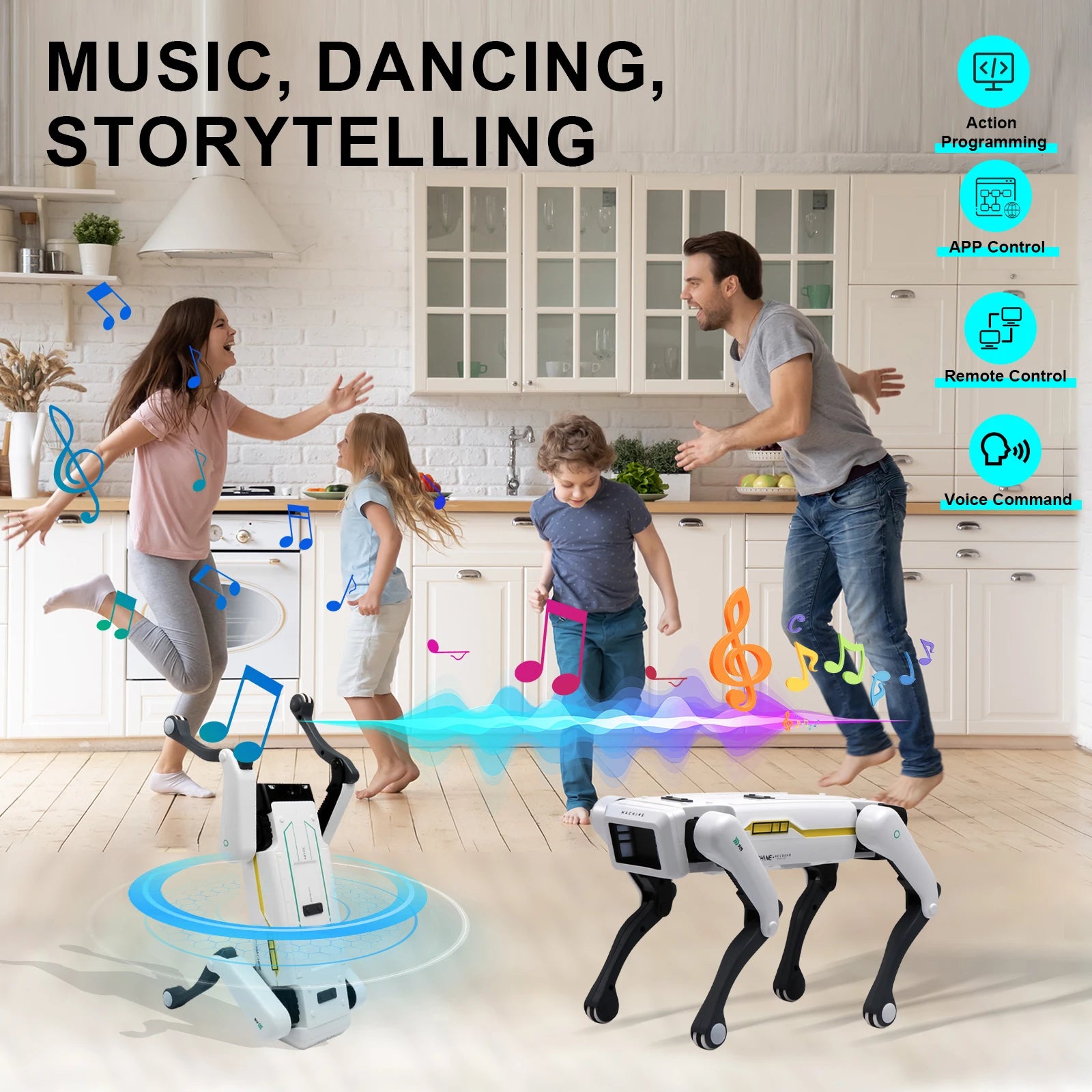robot dog performing tricks