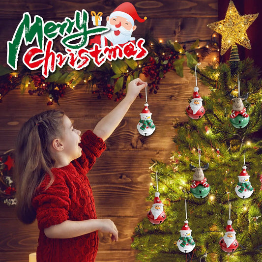 Resin Christmas tree hanging ornament snowman