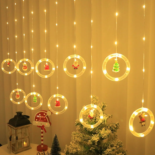 LED Christmas Curtain Lights – Indoor creative flashing holiday decoration by Pixel & Parcel Co. UK