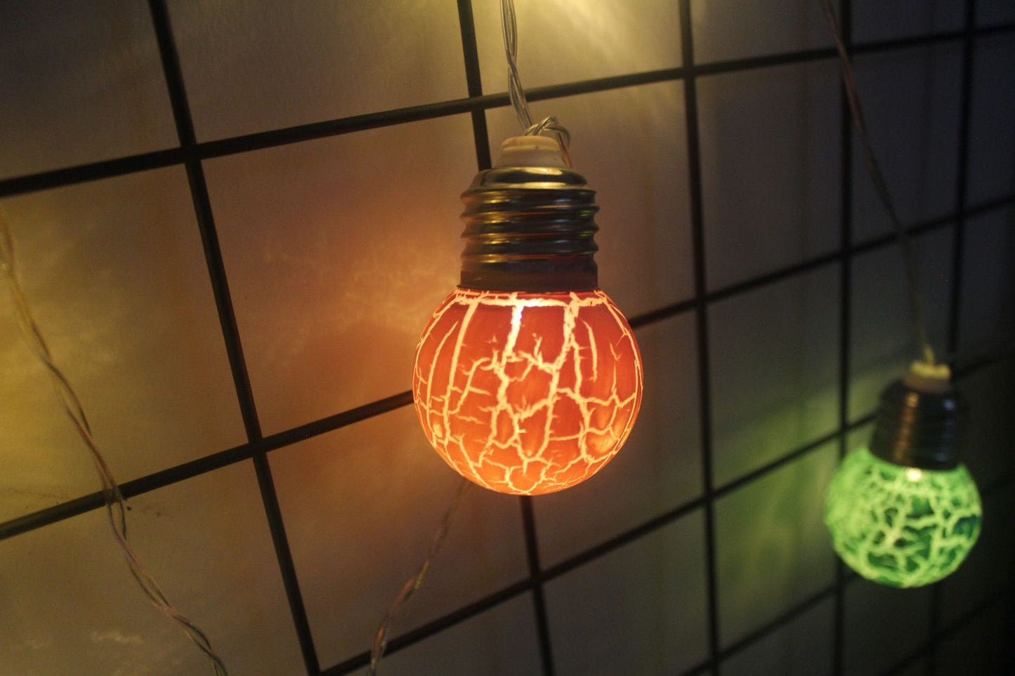 LED Lights String with Cracked Bulbs – Festive Holiday Decorations | Pixel & Parcel Co.