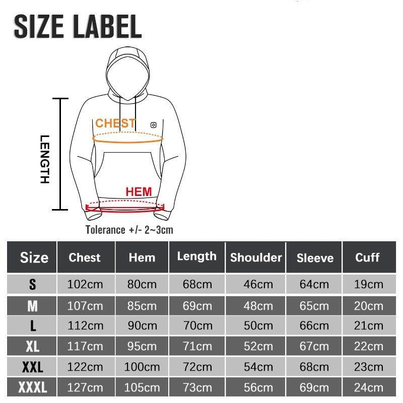2025 New Outdoor Electric USB Heating Jacket – Lightweight Heated Hoodie for Men & Women