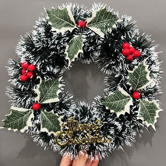 Christmas Festival Wreath – Decorative holiday door and window hanging by Pixel & Parcel Co. UK (multiple sizes & styles)