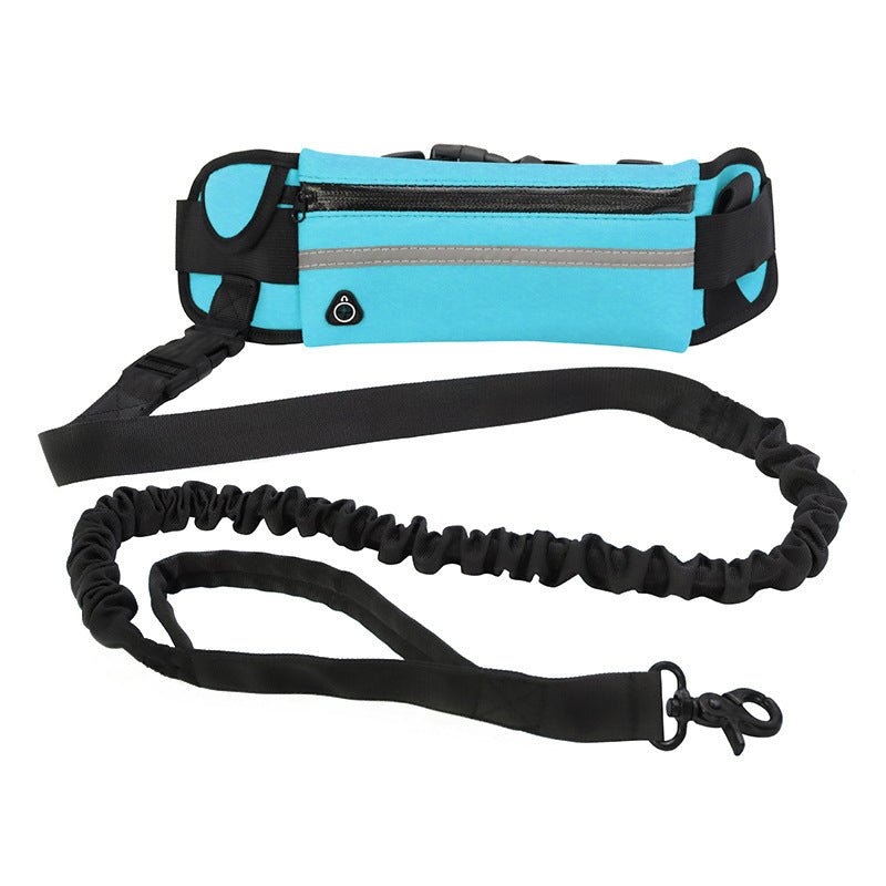 Hands-Free Dog Leash & Training Belt – Shock Absorbing Bungee Leash with Phone Pocket & Bottle Holder