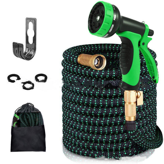 “expandable garden hose 10 function spray nozzle”