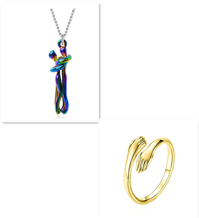 The Love Hug Necklace is the perfect gift for couples – elegant, unisex, and full of meaning.