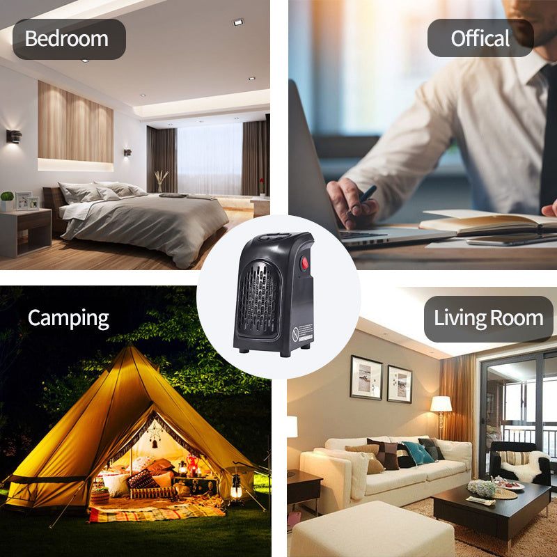 Winter Mini Air Heater Fan – Portable Electric Ceramic Room Heater for Home, Office & Camping