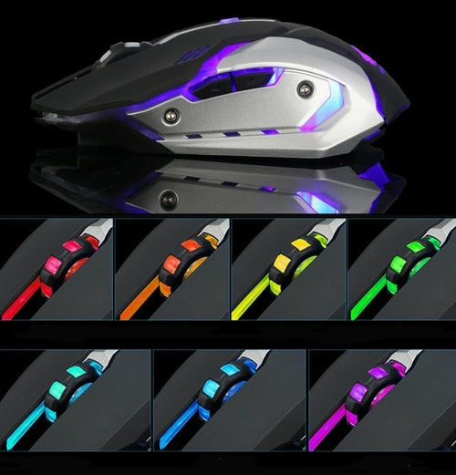 Ninja Dragon Stealth 7 Wireless Silent LED Gaming Mouse – 1600DPI Rechargeable Pro Sensor