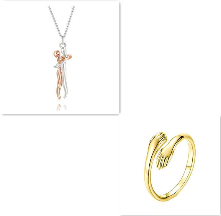 The Love Hug Necklace is the perfect gift for couples – elegant, unisex, and full of meaning.