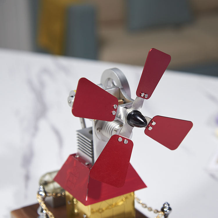 Power Big Windmill Generator Model – External Combustion Engine Physics Puzzle Gift