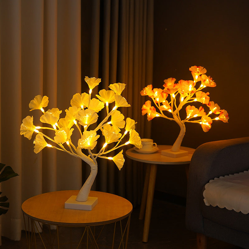 LED Christmas Party Decorative Lights – 45cm Glowing Fibre Optic Tree Lamp | Pixel & Parcel Co.