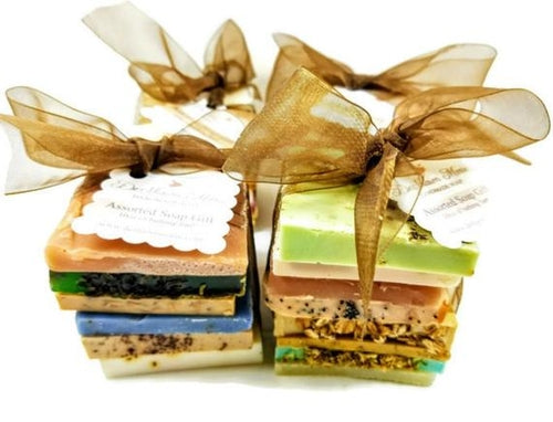 Vegan Soap Sampler Set – 10 oz (6–8 Assorted Slices) | Luxury Natural & Zero-Waste Soap Collection