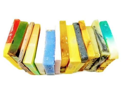 Vegan Soap Sampler Set – 10 oz (6–8 Assorted Slices) | Luxury Natural & Zero-Waste Soap Collection